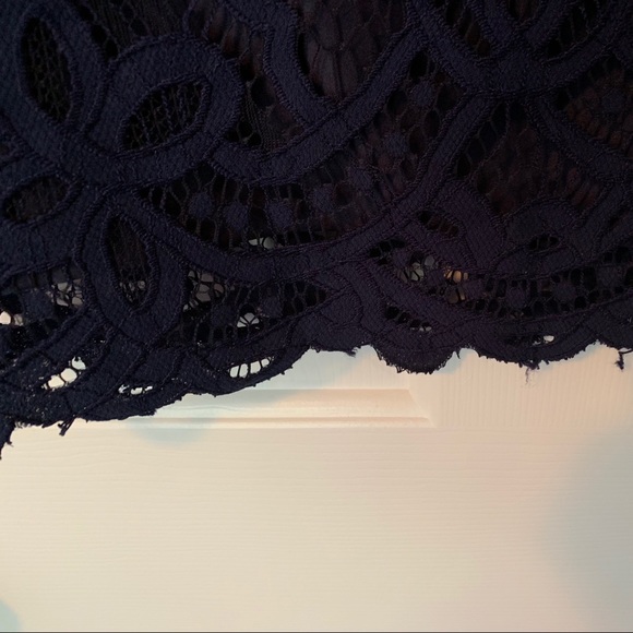 Cupcakes and Cashmere Andrie Ink Lace Overlay Top - Picture 5 of 5